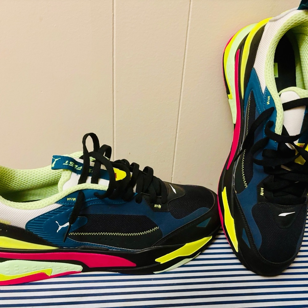 Puma Athletic Shoes - Black, Blue, Yellow, Pink
